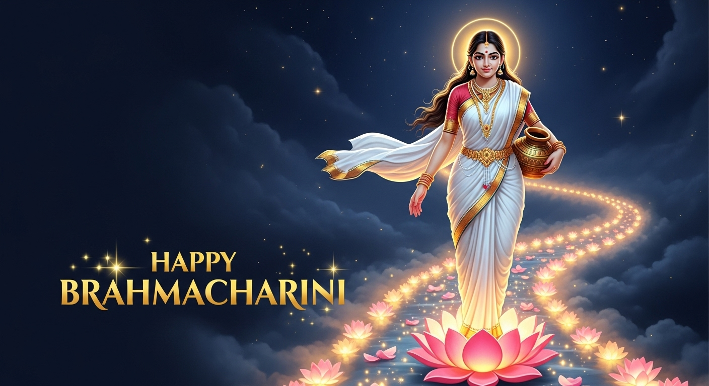 Happy Brahmacharini Maa: Divine Path of Enlightenment